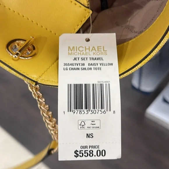 Michael Kors Jet Set Large Signature Logo Chain Shoulder Tote
DAISY YELLOW
NWT - Picture 12 of 16